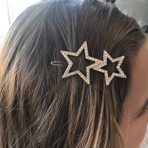3 Pack Large Star Hair Clips